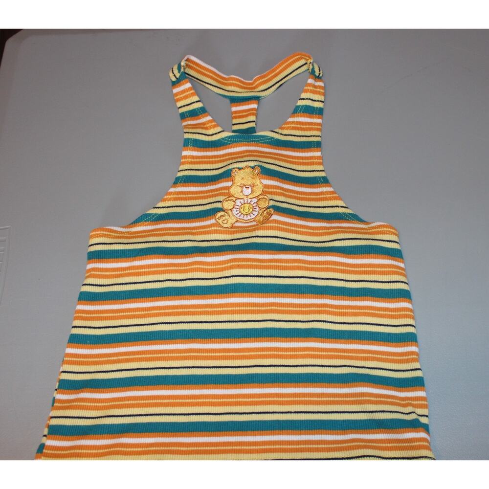 Women's Care Bears Sleeveless Graphic Halter Tank Top Size Medium Multi Color